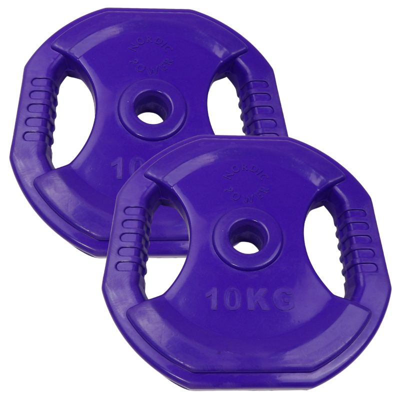 Bodypump - Vægtstangssæt
2 x Vægtskiver 10 kg, Lilla, NORDIC POWER Køb billigst På Maxis.dk