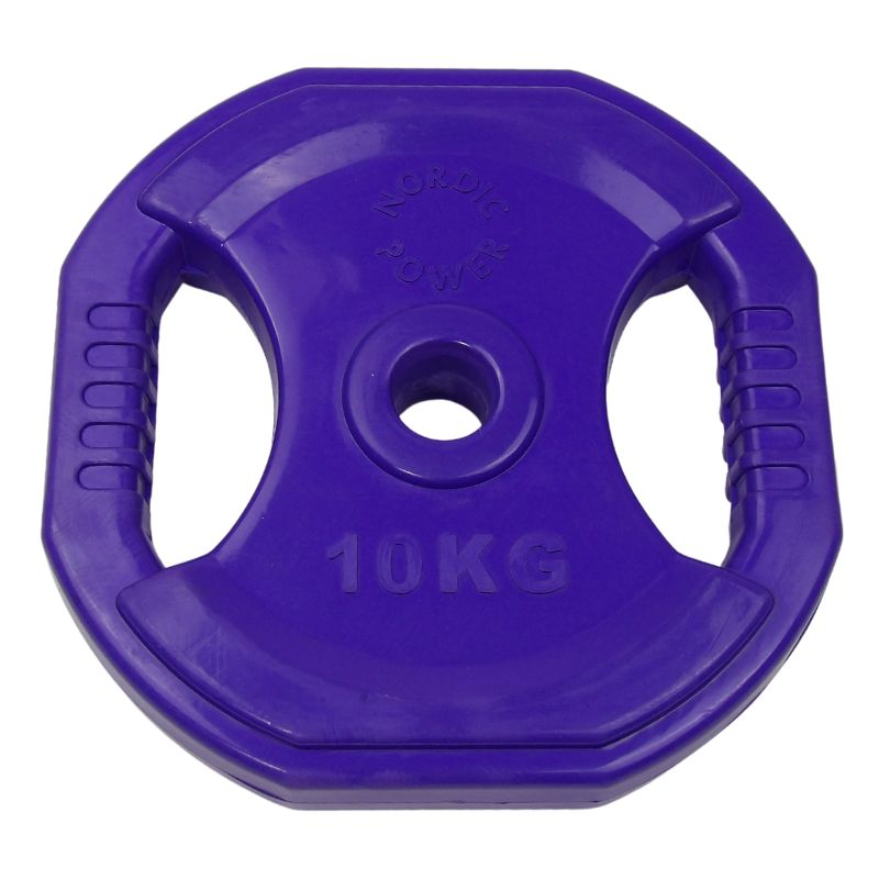Bodypump Vægtskive Sæt a 10 kg, Lilla, Ø30 - NORDIC POWER - Billigst På Maxis.dk