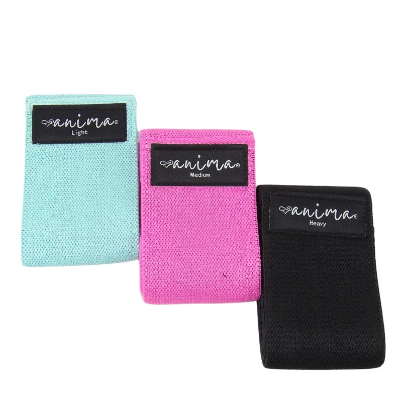 BOOTY BAND 3 PACK, SORT, TYRKIS, PINK - ANIMA