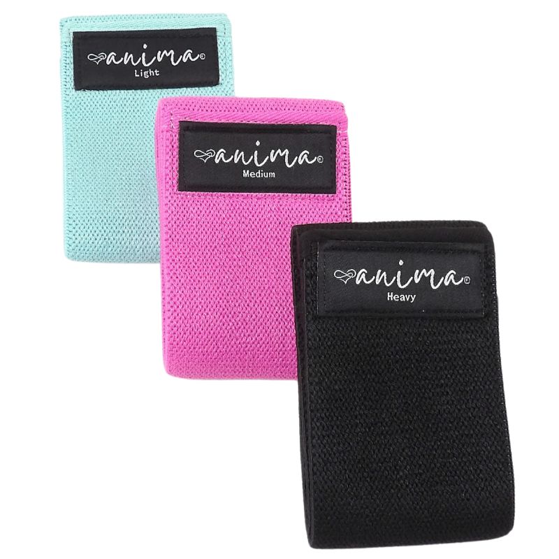 BOOTY BAND 3 PACK, SORT, TYRKIS, PINK - ANIMA