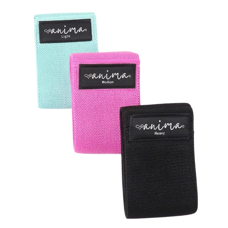 BOOTY BAND 3 PACK, SORT, TYRKIS, PINK - ANIMA