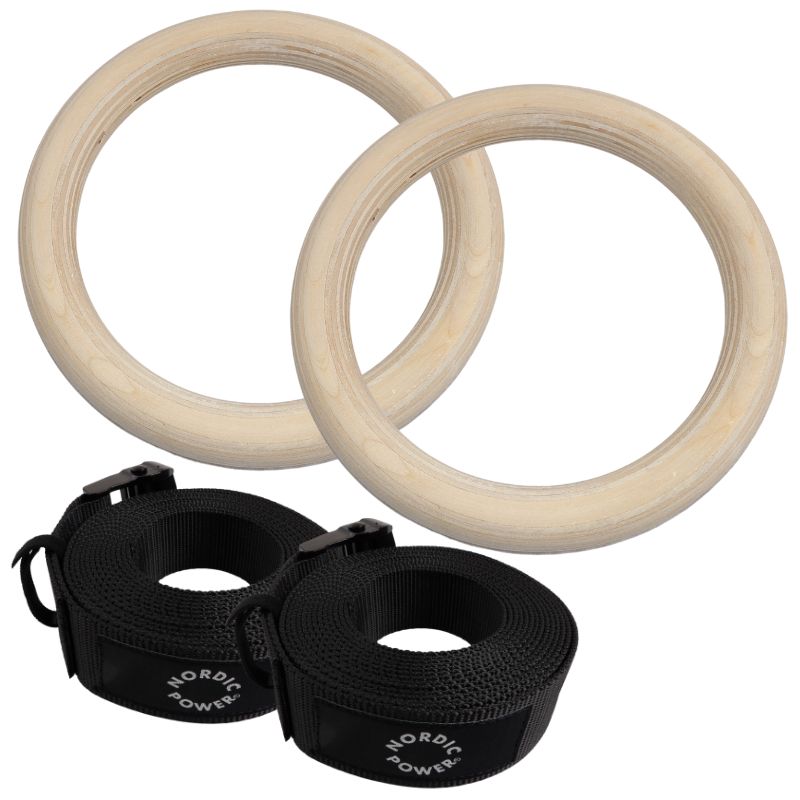 Gymnastikringe / Gymrings i træ - NORDIC POWER