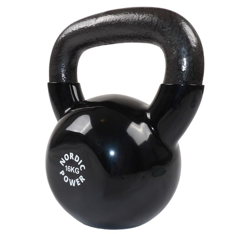 Sort Kettlebell 16 Kg Med Vinyl, Køb På Tilbud Her - Maxis.dk