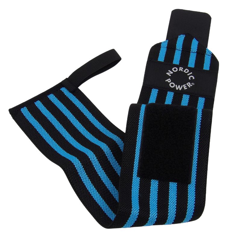 2 Stk. Håndledsstøtte, Wrist Wrap Blå - NORDIC POWER