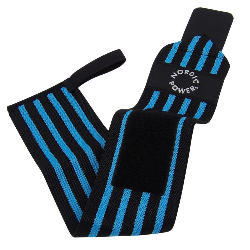 2 Stk. Håndledsstøtte, Wrist Wrap Blå - NORDIC POWER