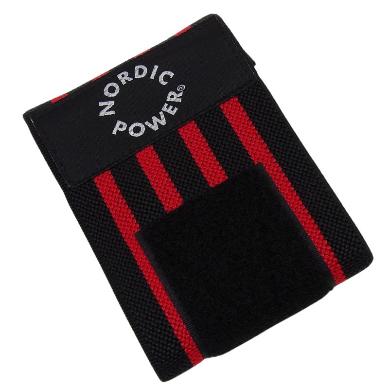 2 Stk. Håndledsstøtte, Wrist Wrap Røde - NORDIC POWER