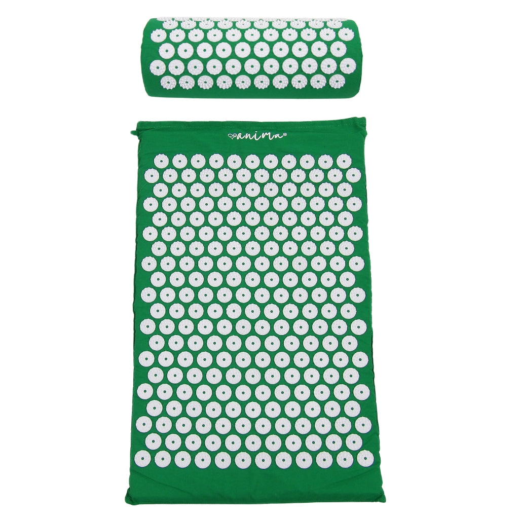 Akupressur Måtte, Pigmåtte, Sømmåtte og Pude i Grøn - ANIMA