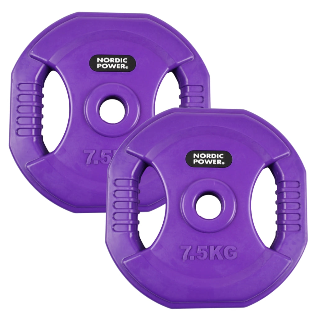 Bodypump Vægtskive 7,5 Kg. Lilla PRO - NORDIC POWER - 1 Stk - Ø30 mm.