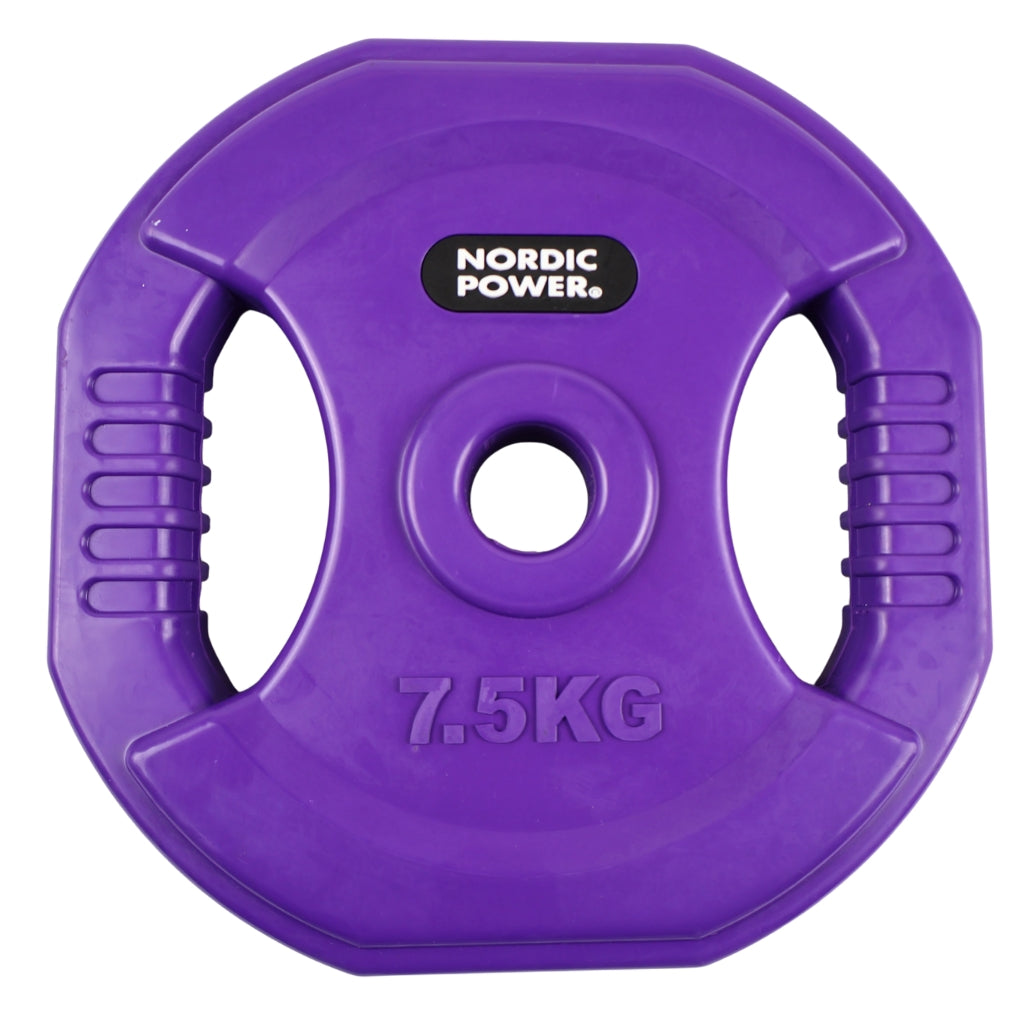 Bodypump Vægtskive 7,5 Kg. Lilla PRO - NORDIC POWER - 1 Stk - Ø30 mm.