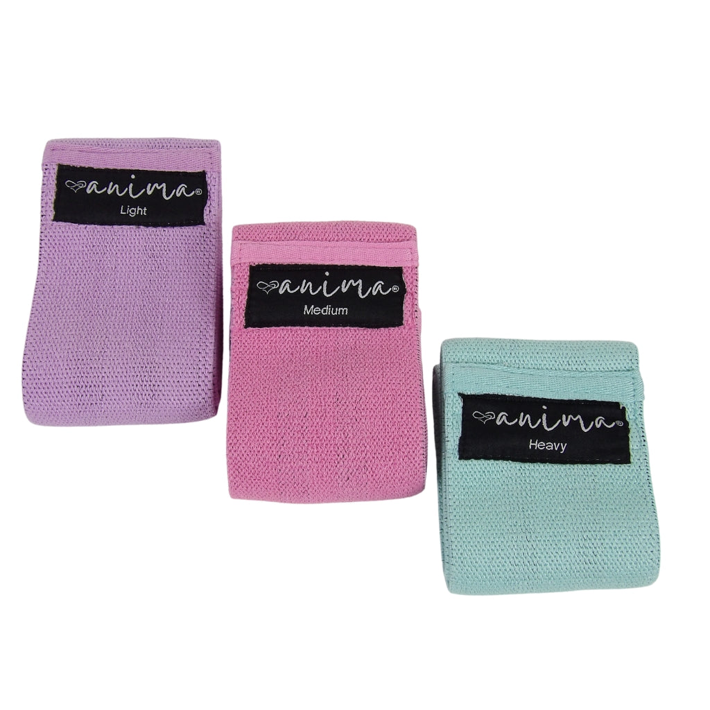 BOOTY BANDS 3 PK. LILLA, PINK, TYRKIS - ANIMA