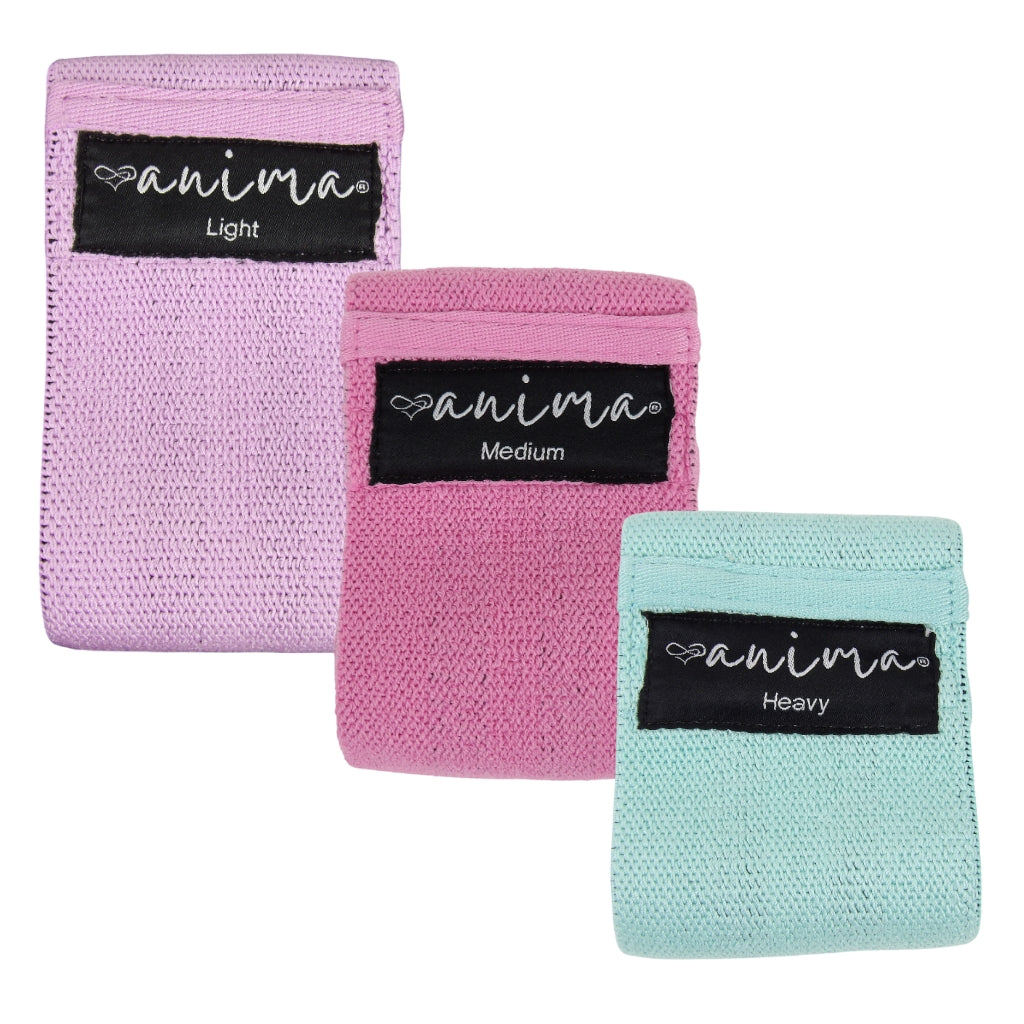 BOOTY BANDS 3 PK. LILLA, PINK, TYRKIS - ANIMA