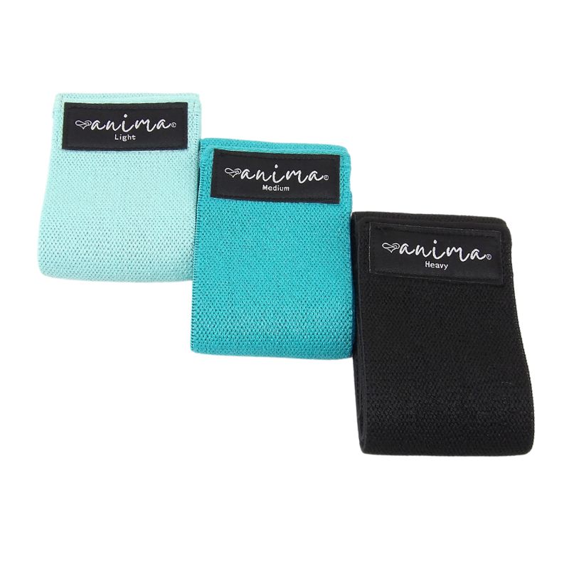 BOOTY BAND 3 PK. SORT, GRØN, TYRKIS - ANIMA