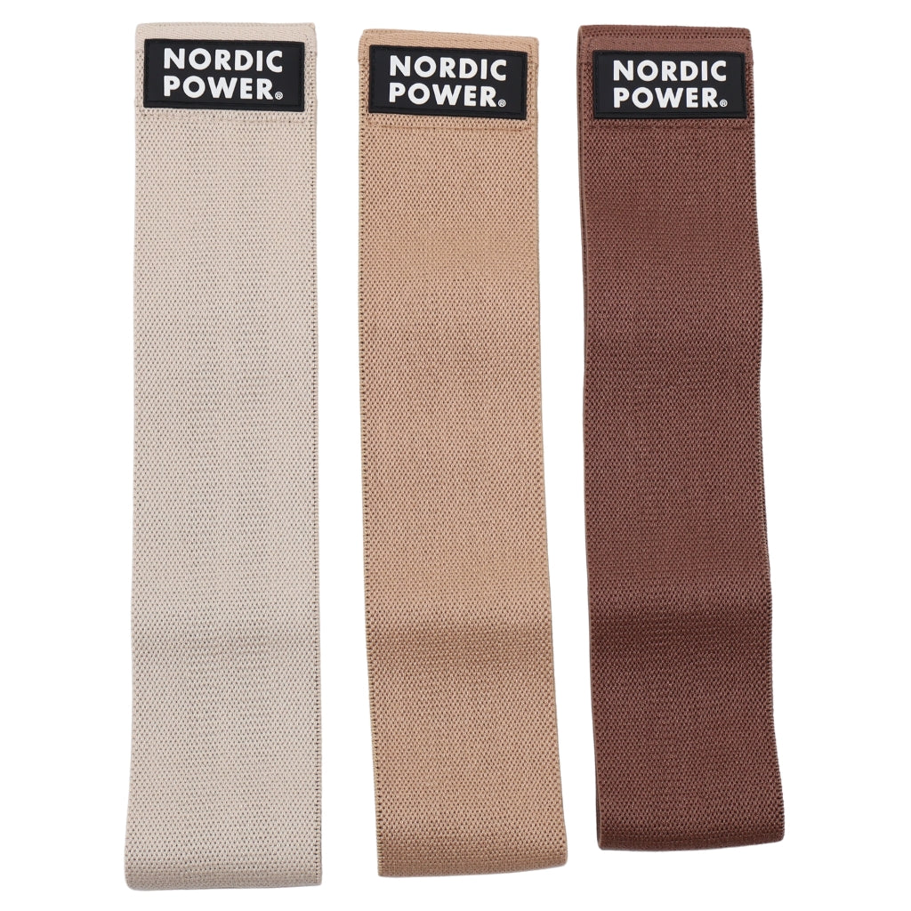 BOOTY BANDS 3 PK. BEIGE, SAND, DARK MOCHA - NORDIC POWER - EARTH EDITION