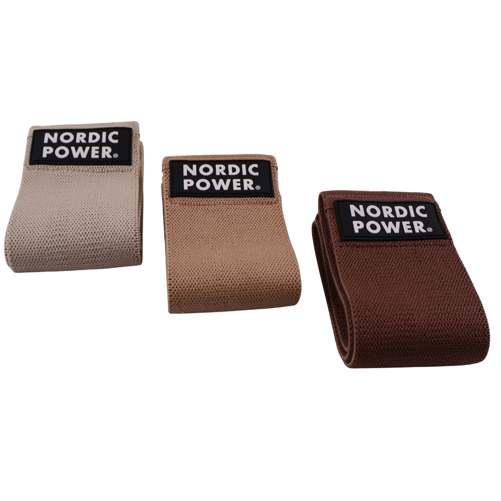 BOOTY BANDS 3 PK. BEIGE, SAND, DARK MOCHA - NORDIC POWER - EARTH EDITION