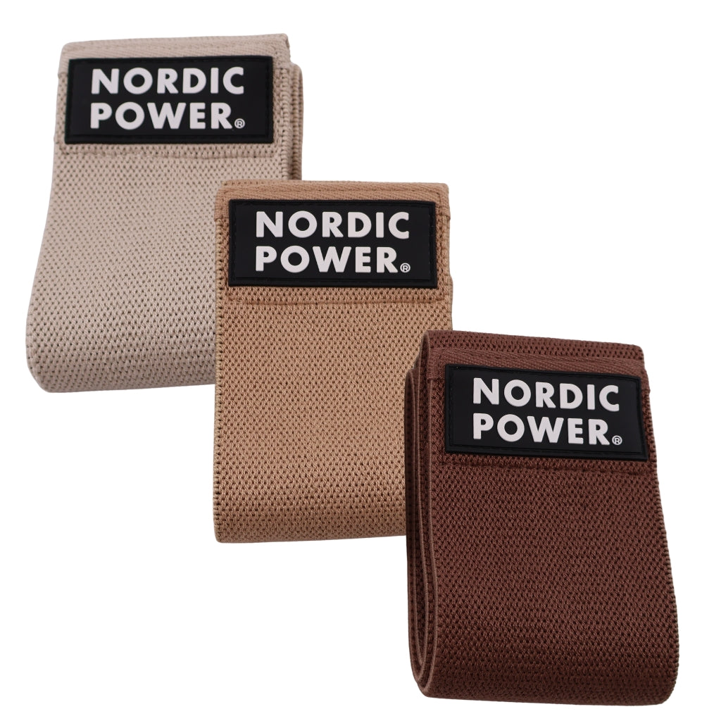BOOTY BANDS 3 PK. BEIGE, SAND, DARK MOCHA - NORDIC POWER - EARTH EDITION