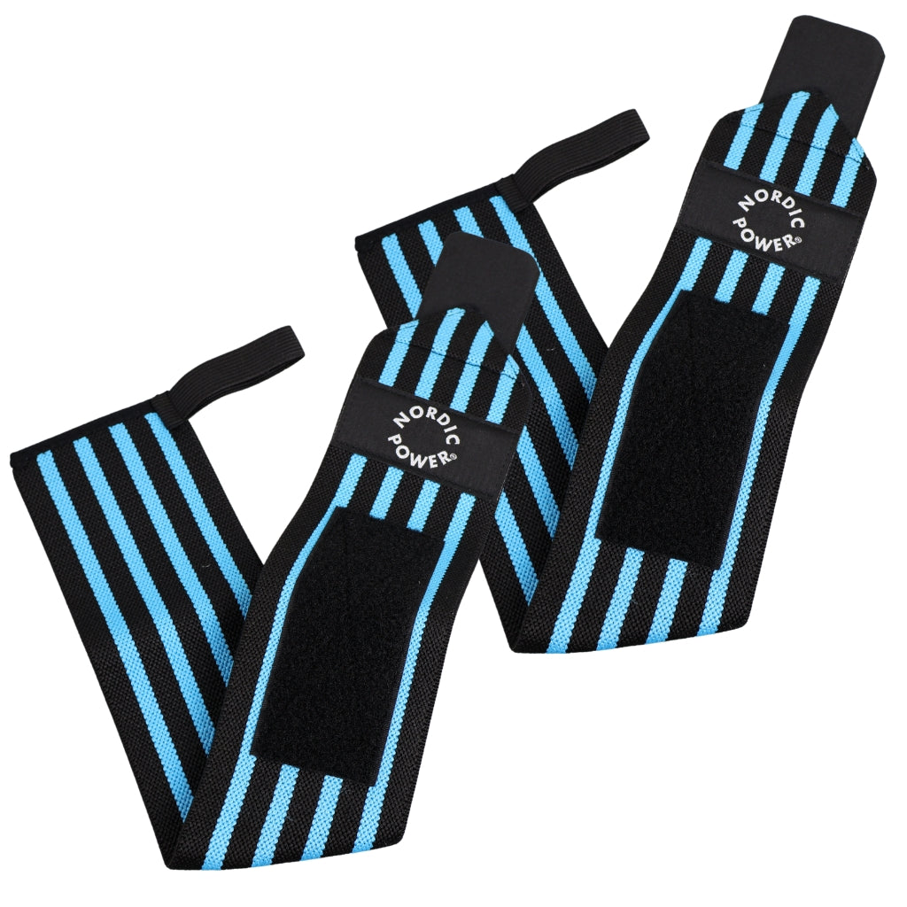 2 Stk. Håndledsstøtte / Wrist Wrap Blå - NORDIC POWER