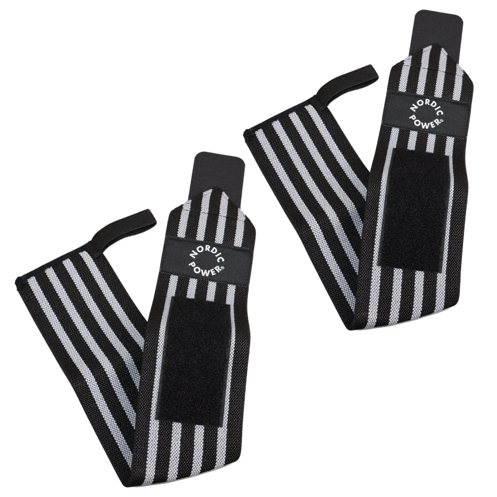 2 Stk. Håndledsstøtte / Wrist Wrap Grå - NORDIC POWER