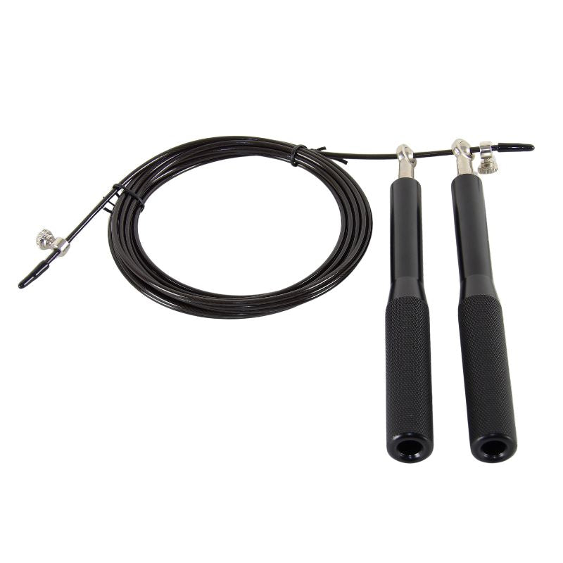 2 Stk. Speedrope Pro Sort Aluminium Greb