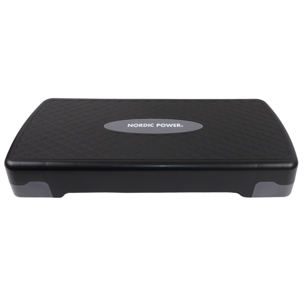 Stepbænk Justerbar 68 cm, Sort og Grå - NORDIC POWER