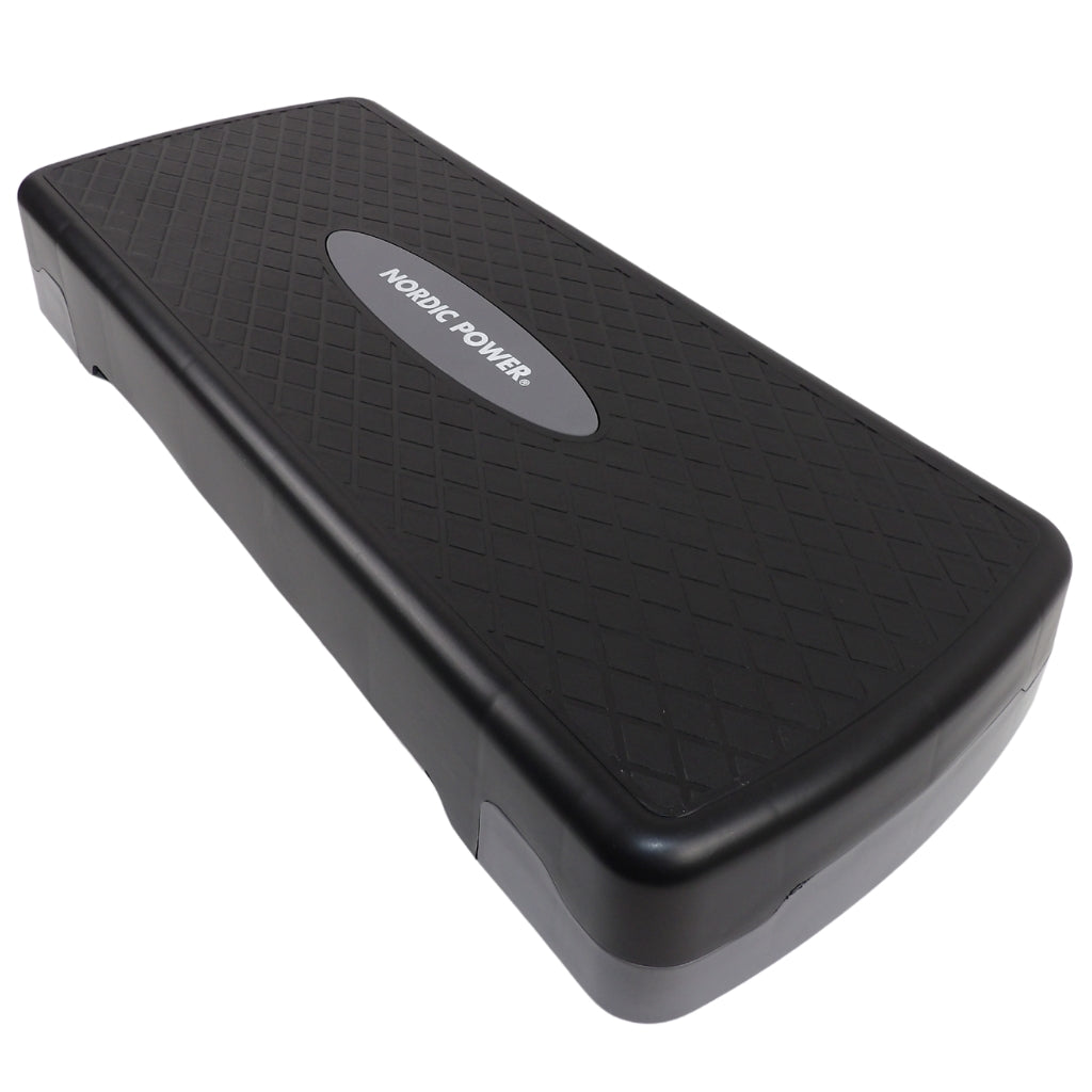 Stepbænk Justerbar 68 cm, Sort og Grå - NORDIC POWER