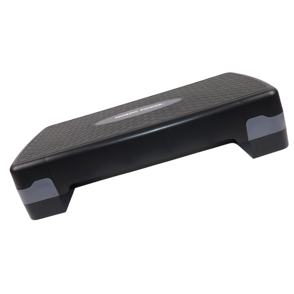 Stepbænk Justerbar 68 cm, Sort og Grå - NORDIC POWER