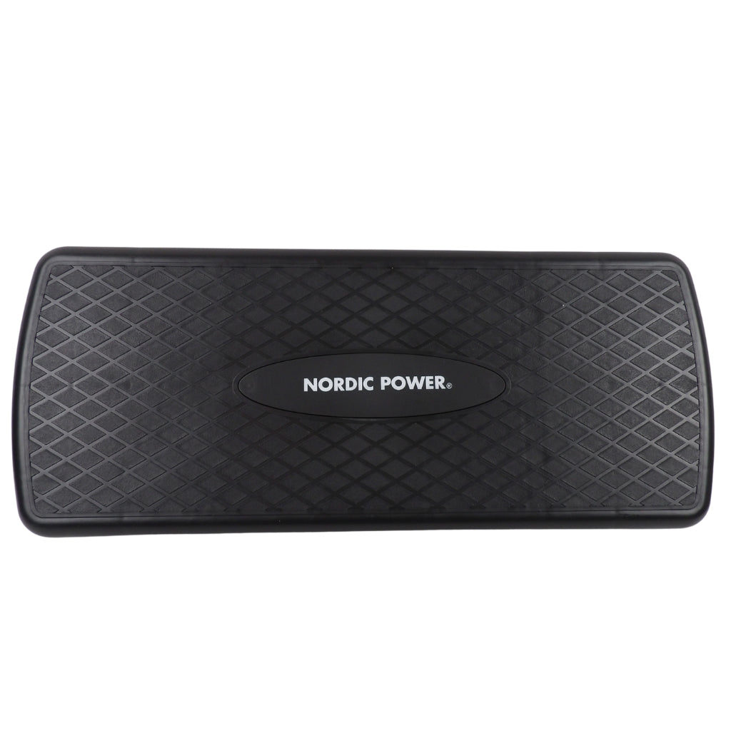 Stepbænk Justerbar 68 cm, Sort - NORDIC POWER