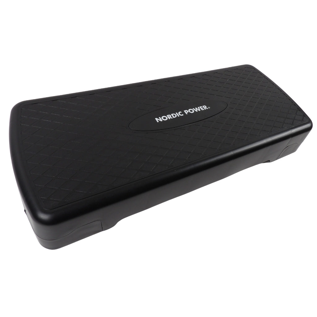 Stepbænk Justerbar 68 cm, Sort - NORDIC POWER