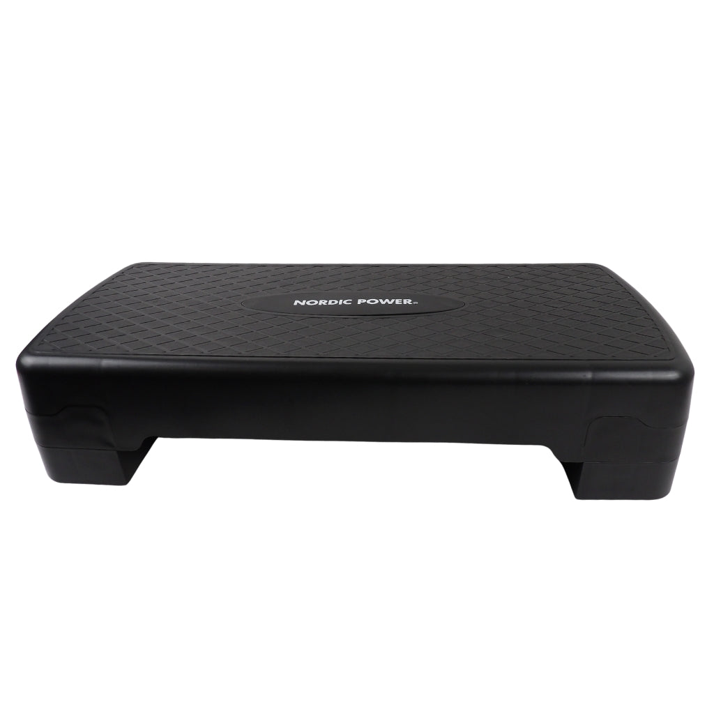 Stepbænk Justerbar 68 cm, Sort - NORDIC POWER