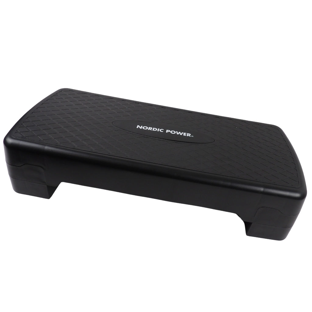 Stepbænk Justerbar 68 cm, Sort - NORDIC POWER