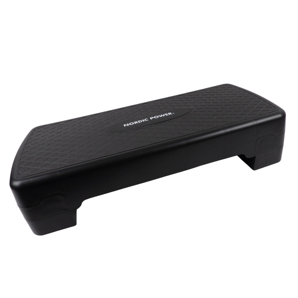 Stepbænk Justerbar 68 cm, Sort - NORDIC POWER