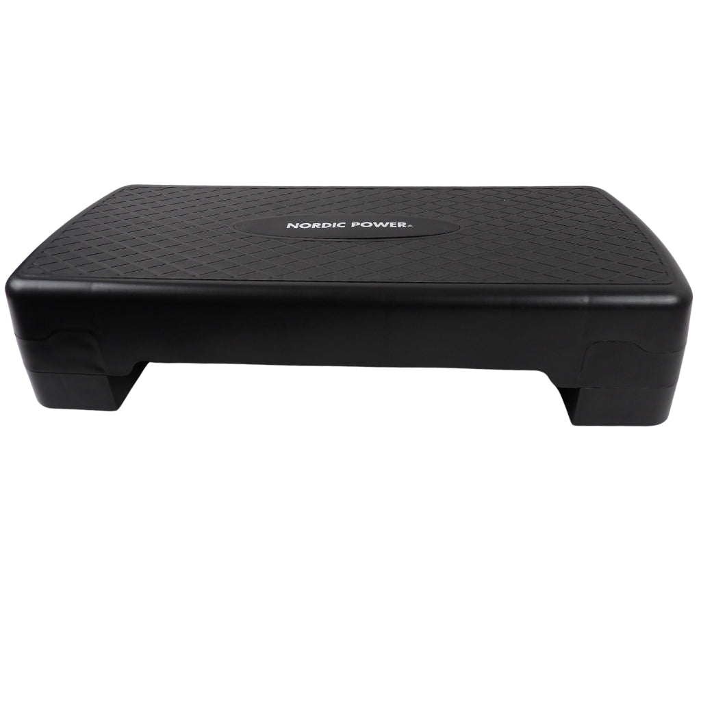 Stepbænk Justerbar 68 cm, Sort - NORDIC POWER