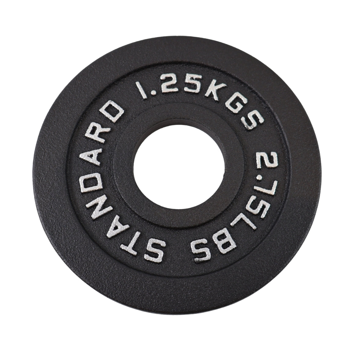 Vægtskive 1,25 Kg. Sort Metal 1 Stk. - Ø50 mm - NORDIC POWER