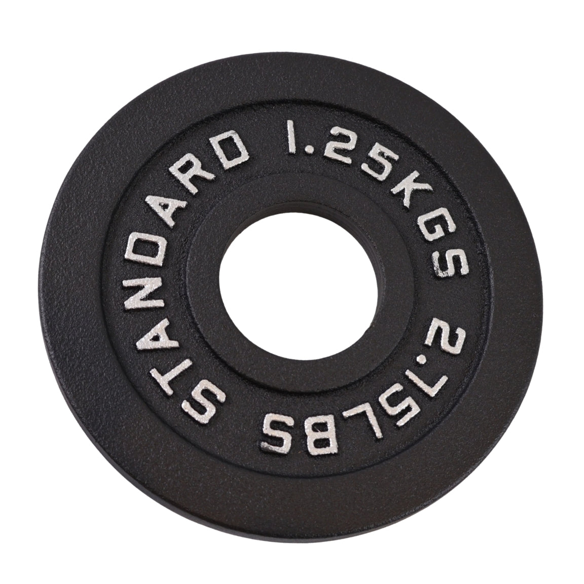 Vægtskive 1,25 Kg. Sort Metal 1 Stk. - Ø50 mm - NORDIC POWER
