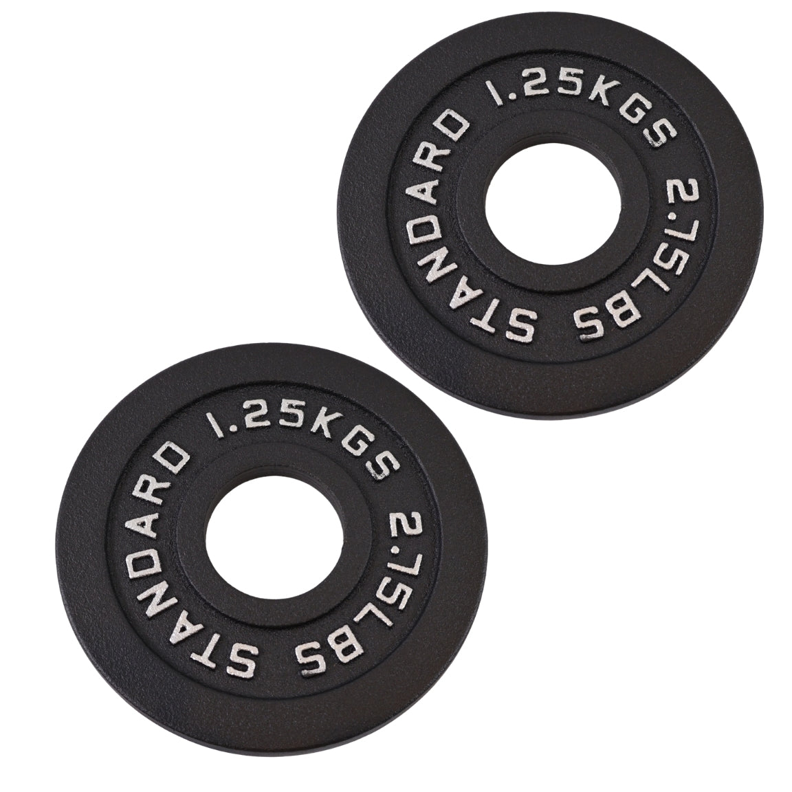 Vægtskive 1,25 Kg. Sort Metal 1 Stk. - Ø50 mm - NORDIC POWER