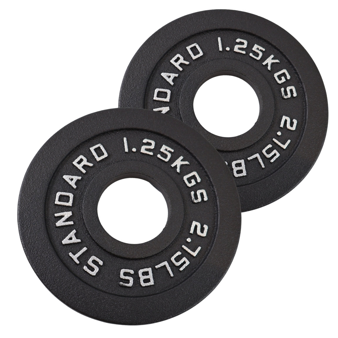 Vægtskive 1,25 Kg. Sort Metal 1 Stk. - Ø50 mm - NORDIC POWER
