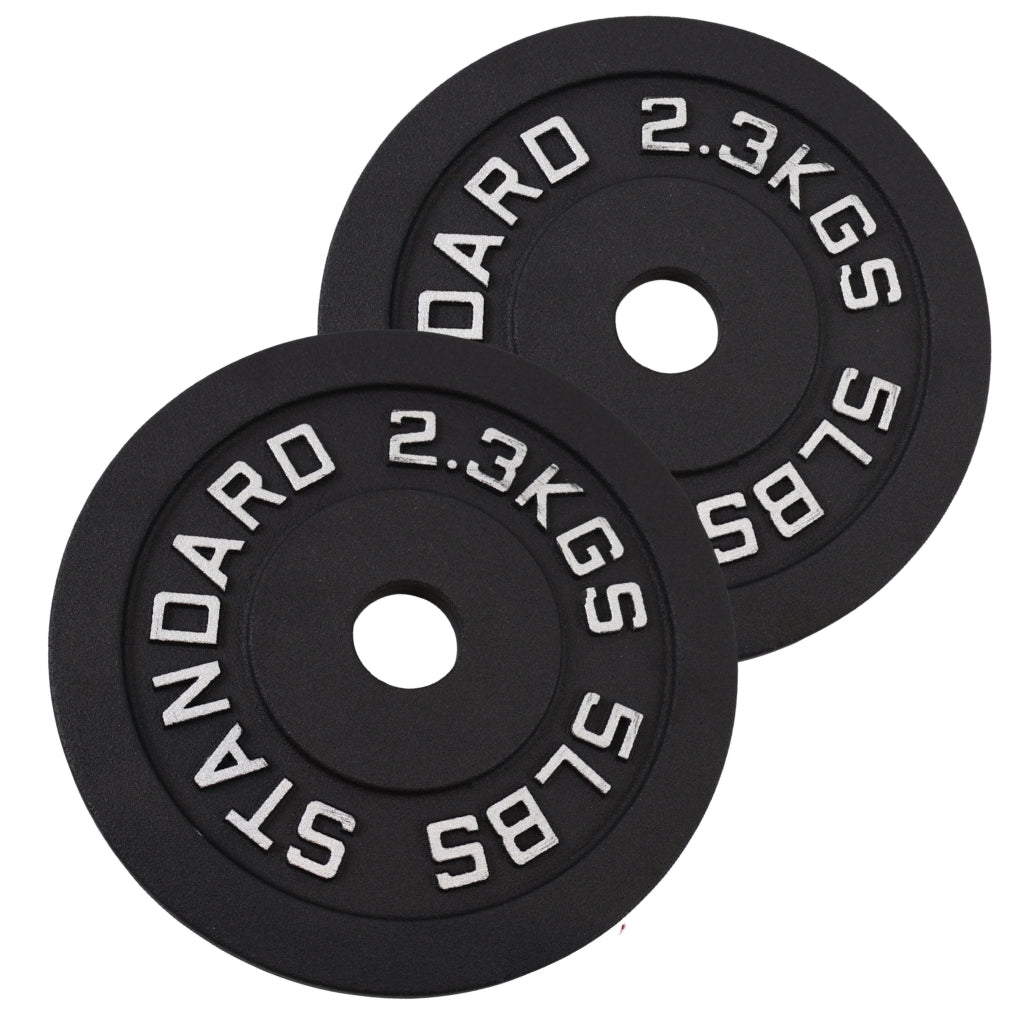 Vægtskivesæt 2 x 2,3 kg. Sort Metal, Ø30 mm - NORDIC POWER- Restparti