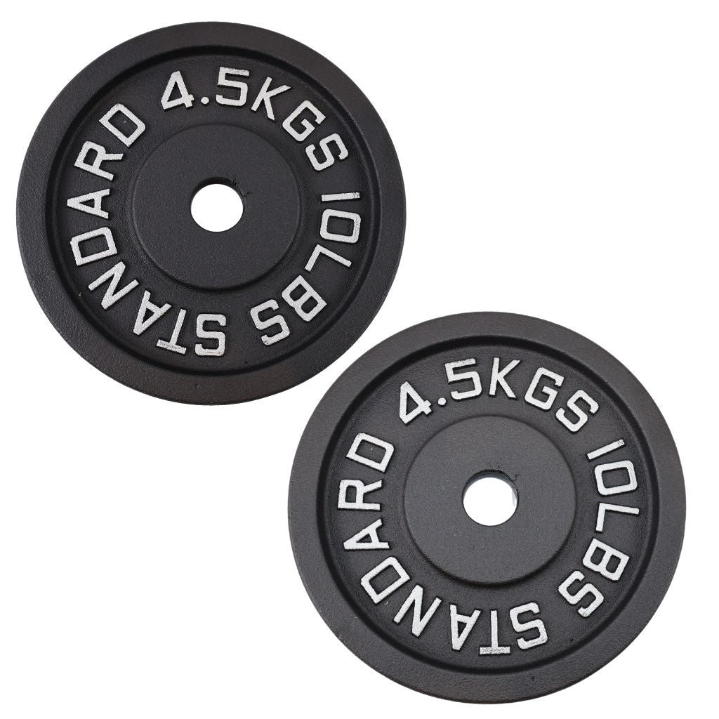 Vægtskivesæt 2 x 4,5 kg, Sort Jern - NORDIC POWER - Ø30 mm - Restparti