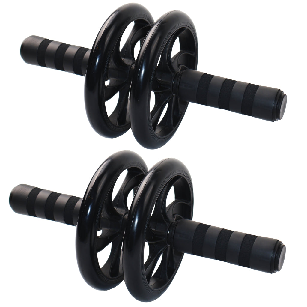 2 Stk. Mavehjul PRO - Ab Wheel med skridsikre greb - NORDIC POWER - Super Deal