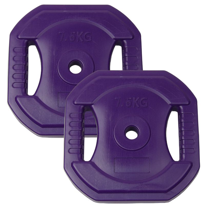 Bodypump Vægtskive 7,5 kg, Lilla Ø25 mm - NORDIC POWER - 1 Stk - Ø25 mm