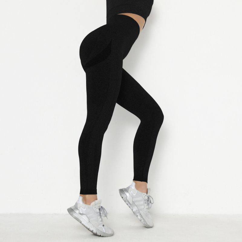 Tights Sorte Højtaljede Med Scrunch Butt Line Large - ANIMA