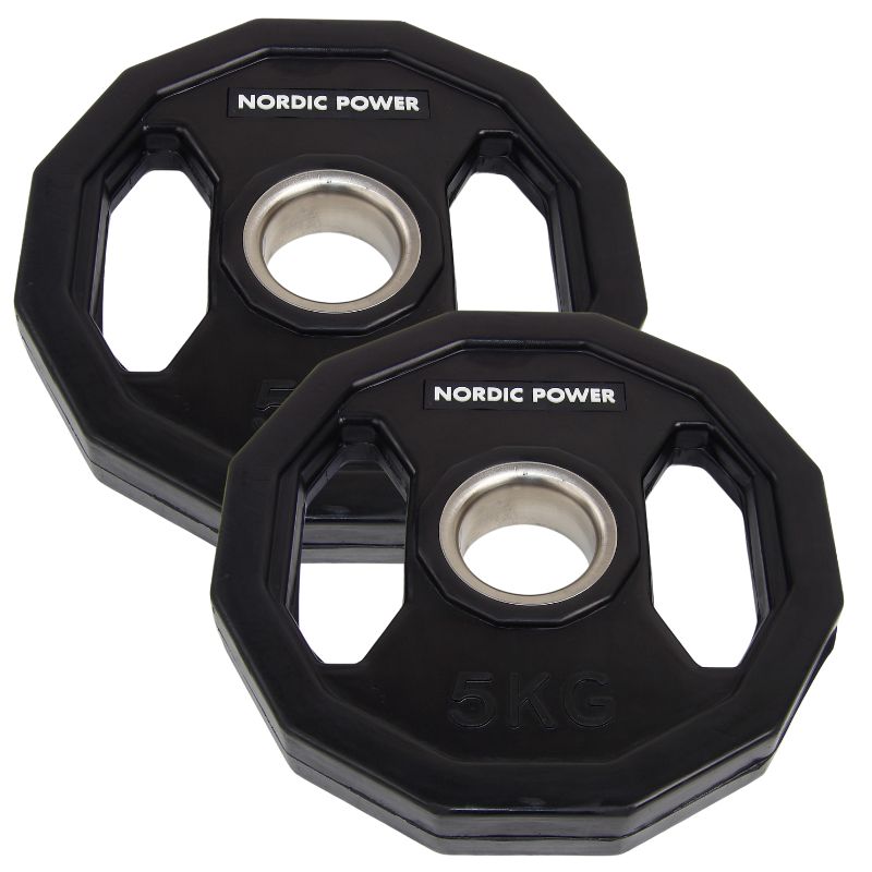 Vægtskive 5 Kg. PRO, 12 Kantet - NORDIC POWER - Ø50 mm