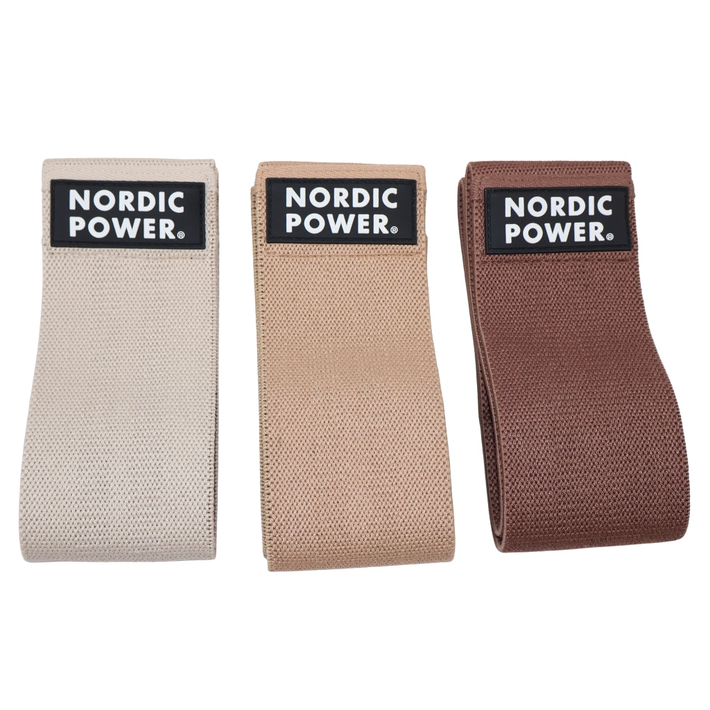 BOOTY BANDS 3 PK. BEIGE, SAND, DARK MOCHA - NORDIC POWER - EARTH EDITION