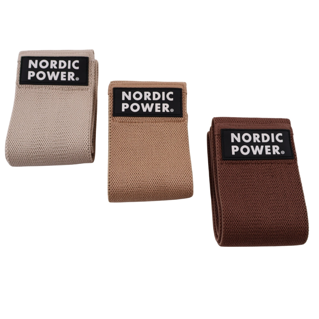 BOOTY BANDS 3 PK. BEIGE, SAND, DARK MOCHA - NORDIC POWER - EARTH EDITION