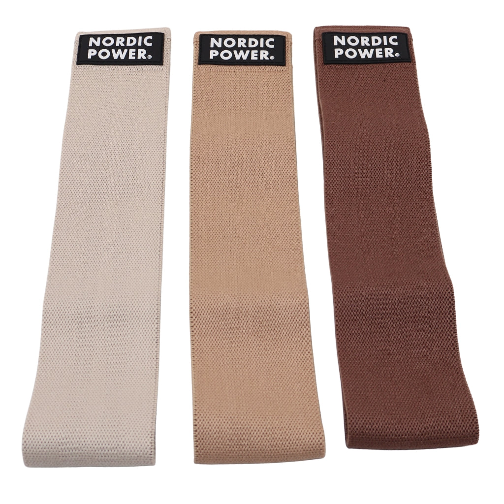 BOOTY BANDS 3 PK. BEIGE, SAND, DARK MOCHA - NORDIC POWER - EARTH EDITION