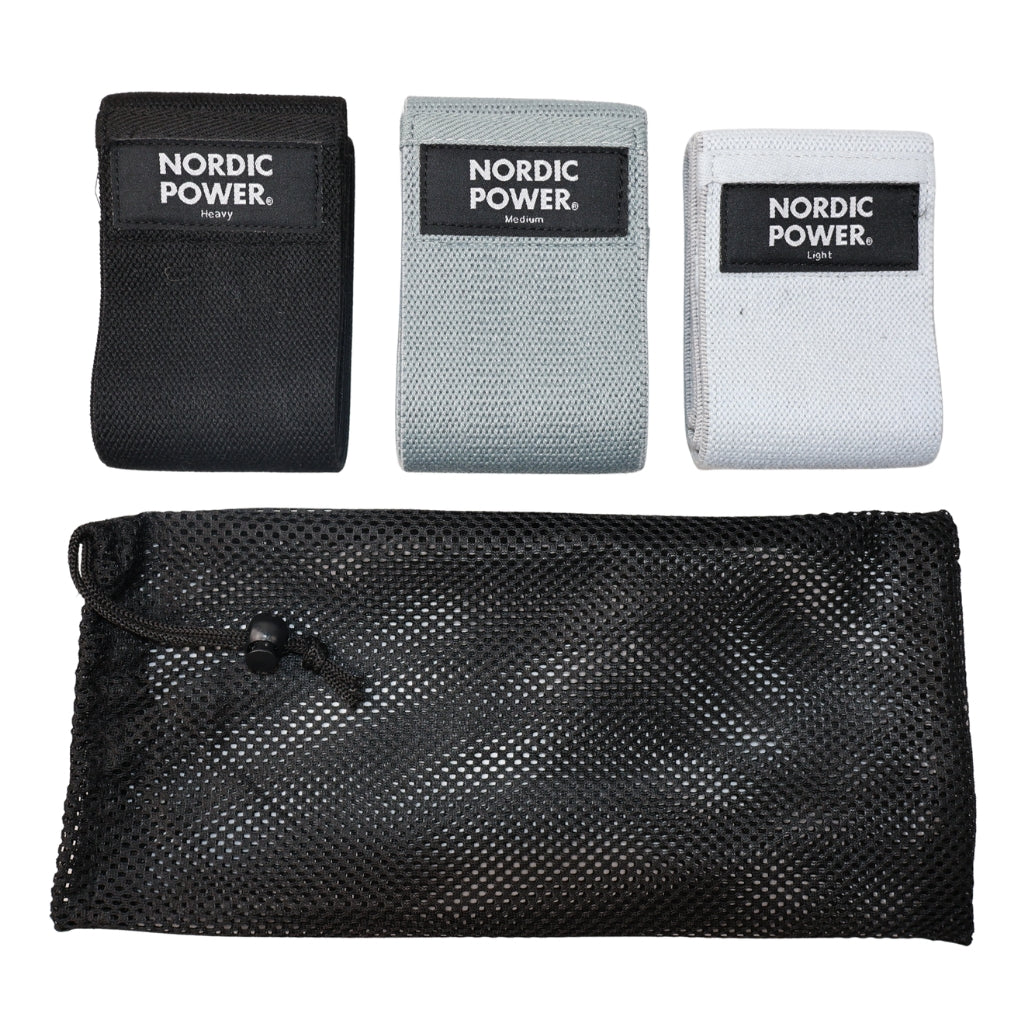 BOOTY BANDS 3 Pk. Grå, Mørke Grå, Sort - NORDIC POWER