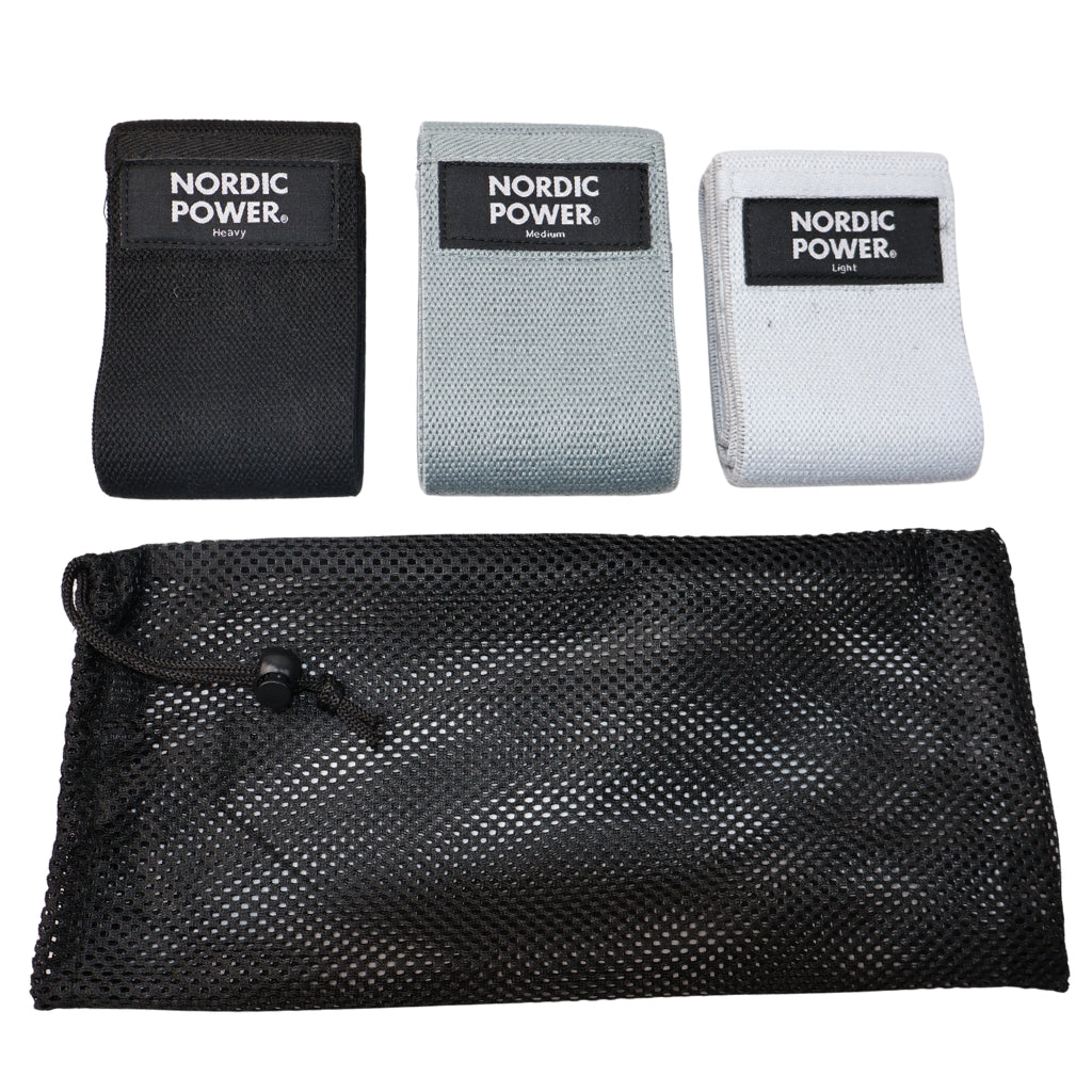 BOOTY BANDS 3 Pk. Grå, Mørke Grå, Sort - NORDIC POWER