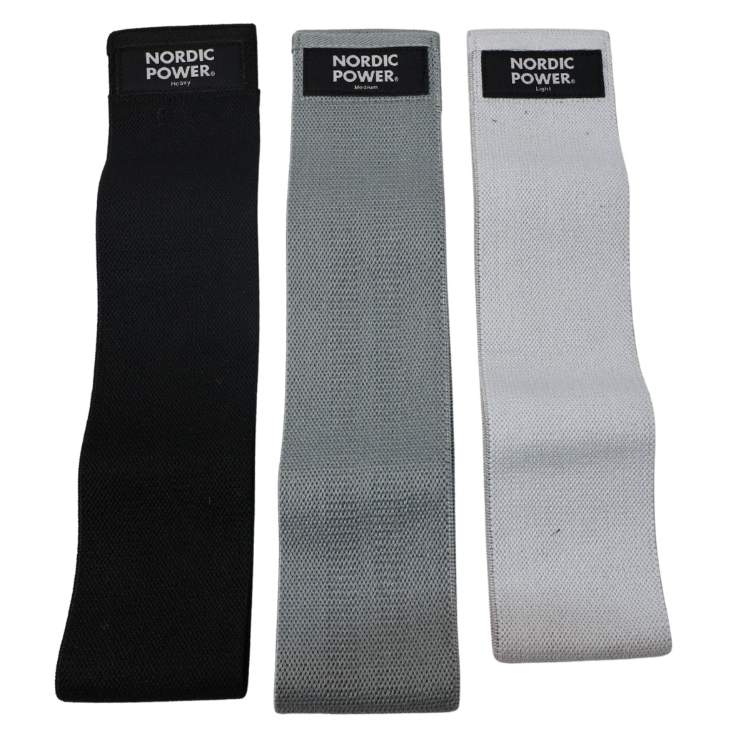 BOOTY BANDS 3 Pk. Grå, Mørke Grå, Sort - NORDIC POWER