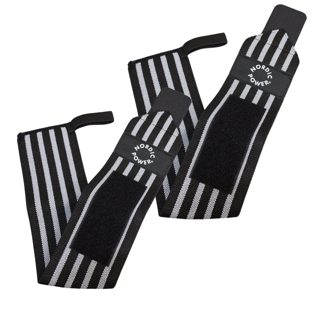 2 Stk. Håndledsstøtte / Wrist Wrap Grå - NORDIC POWER