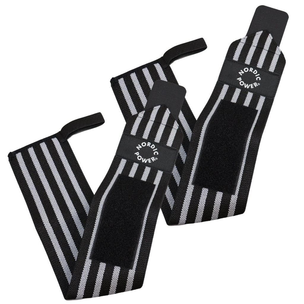 2 Stk. Håndledsstøtte / Wrist Wrap Grå - NORDIC POWER