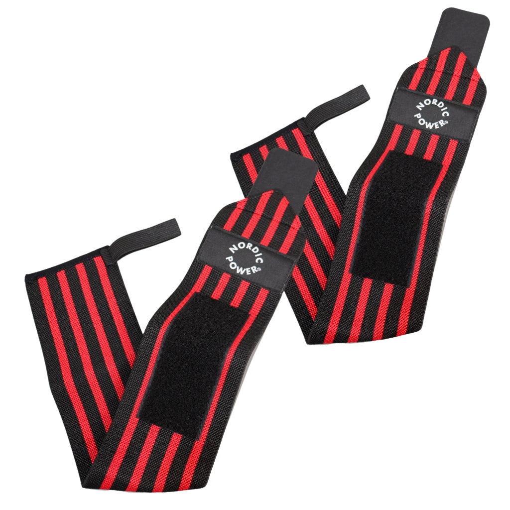2 Stk. Håndledsstøtte / Wrist Wrap Rød - NORDIC POWER